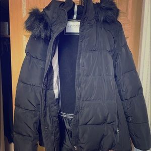 Calvin Klein performance coat with hood size XL